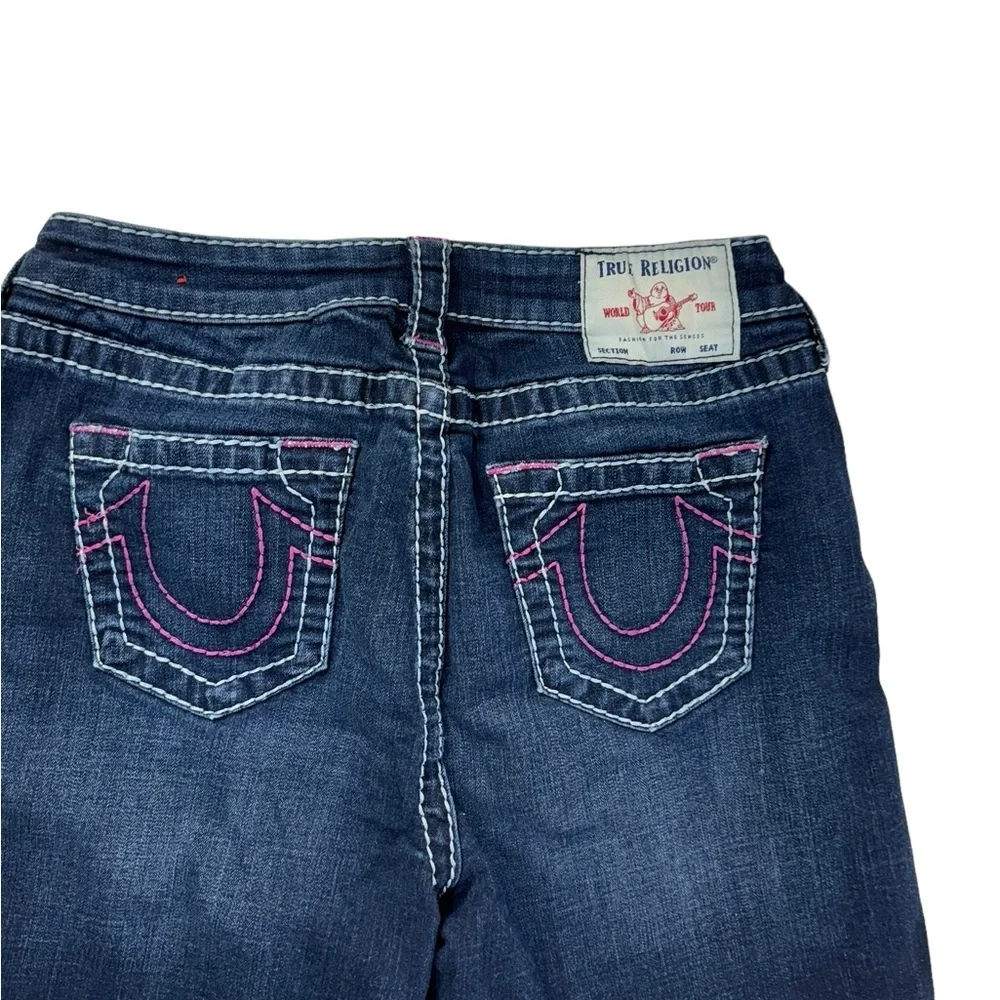 True Religion 28 Jayde mid rise Raw Hem Denim Jean Shorts